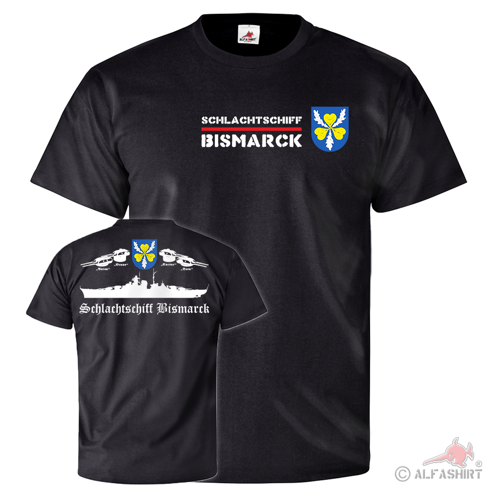 Schlachtschiff Bismarck Schiff Besatzung Crew Truppe - T Shirt #25751
