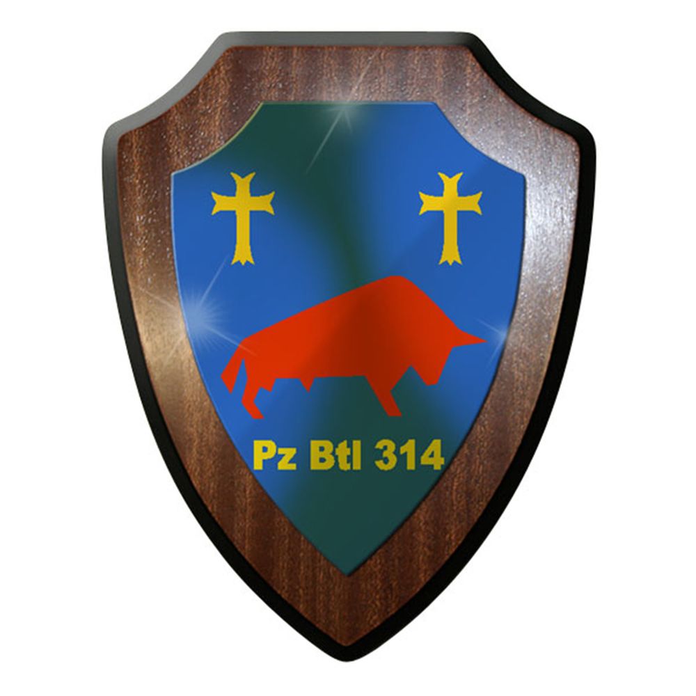Wappenschild / Wandschild / Wappen - Panzerbataillon 314 PzBtl Panzer #8341