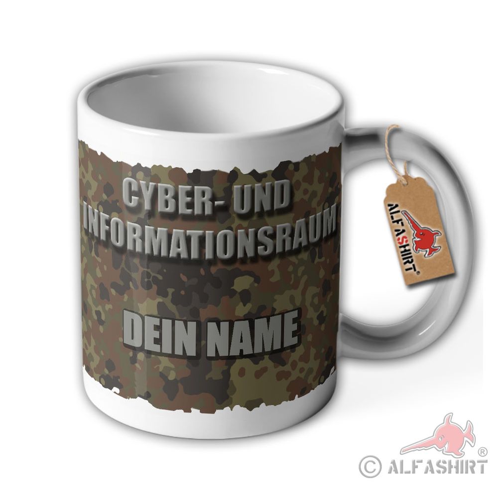Tasse Cyber- und Informationsraum Stabsgefreiter Personalisiert Namen #43649