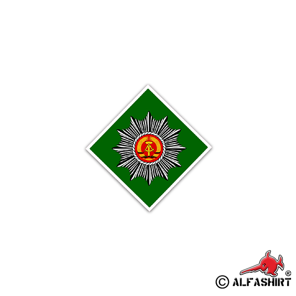 Sticker readiness Volkspolizei VPB DDR East Germany 7x7cm # A2350