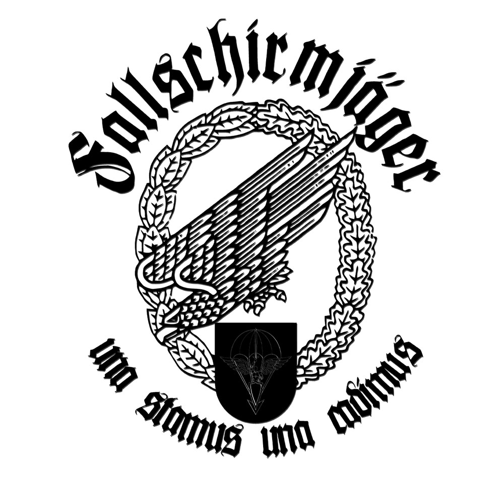 Wandtattoo FschJgRgt 26 Bundeswehr Fallschirmjäger Regiment 52 x45 cm#A5918