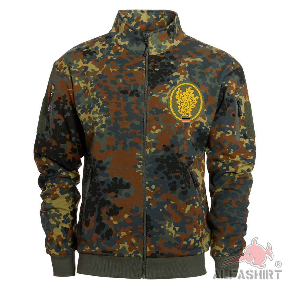 BW Flecktarn Sweatjacket Jägertruppe Bundeswehr Jäger Eichenlaub #40984