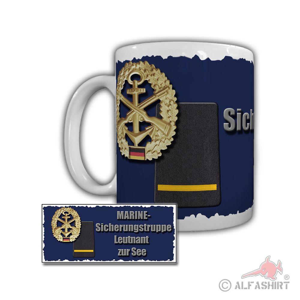 Tasse Marine Sicherungstruppe Leutnant zur See Turbinenschnellboote #29333