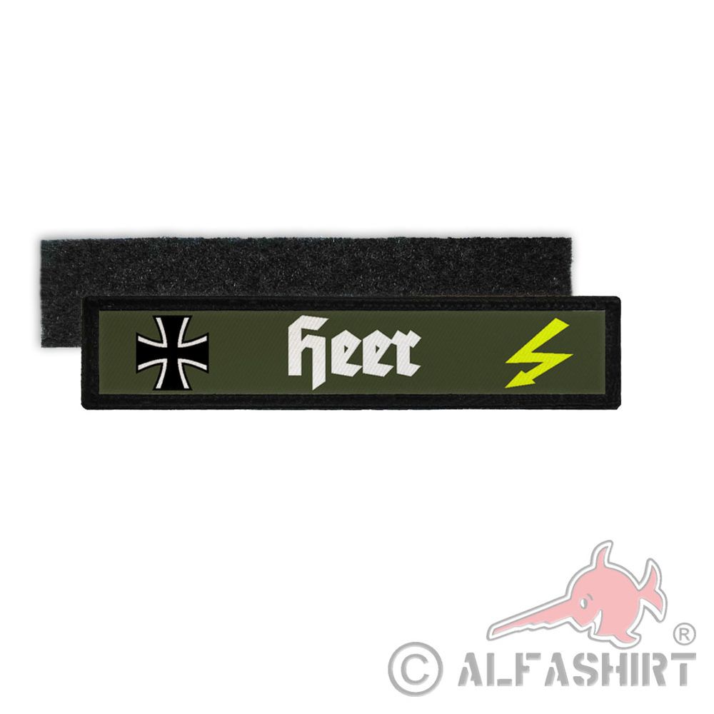 Namenspatch BW Heer Fernmelder Funker Kreuz Uniform Reservist Aufnäher #27227