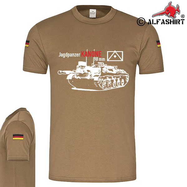 BW Tropen Jagdpanzer Kanone 90mm PzJgKp BW Kanonenjagdpanzer Tropenshirt #15096