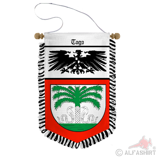 Wimpel Togo Deutsche Kolonie Afrika Kolonialbund Andenken Souvenir #31235