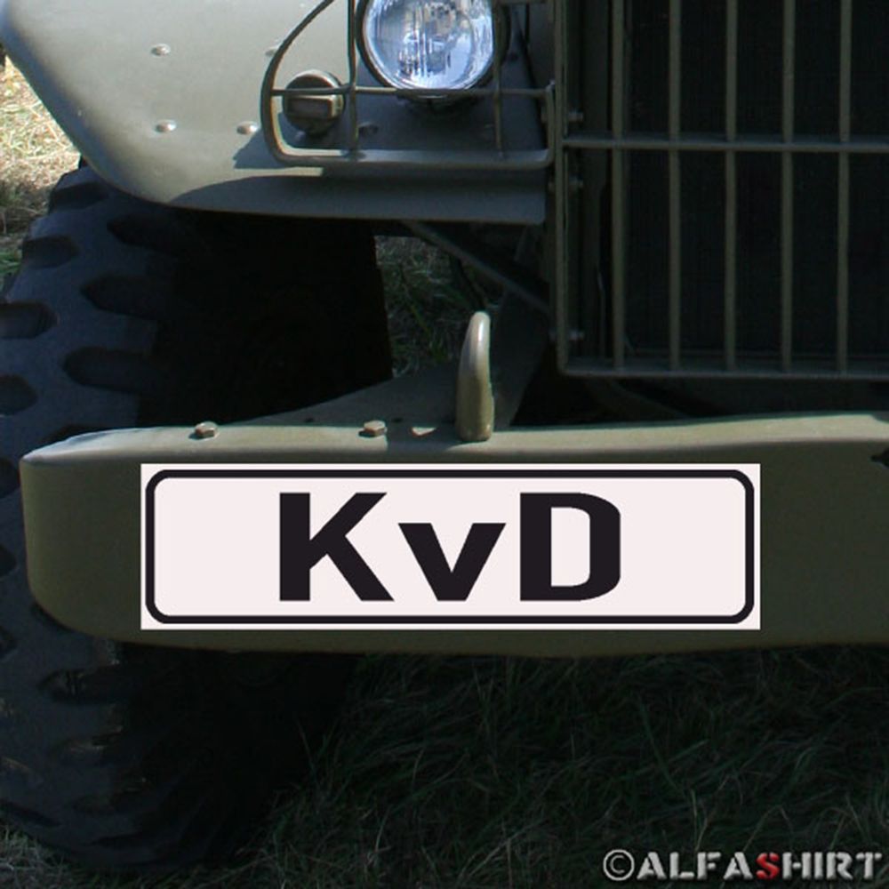 Magnetic sign KvD motorist on duty for vehicles # A187