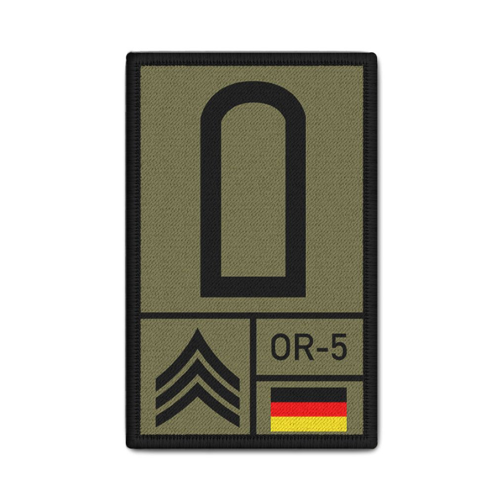 Rank Patch 9,8x6cm Nato Bundeswehr Rang Aufnäher Tropenshirt #39132