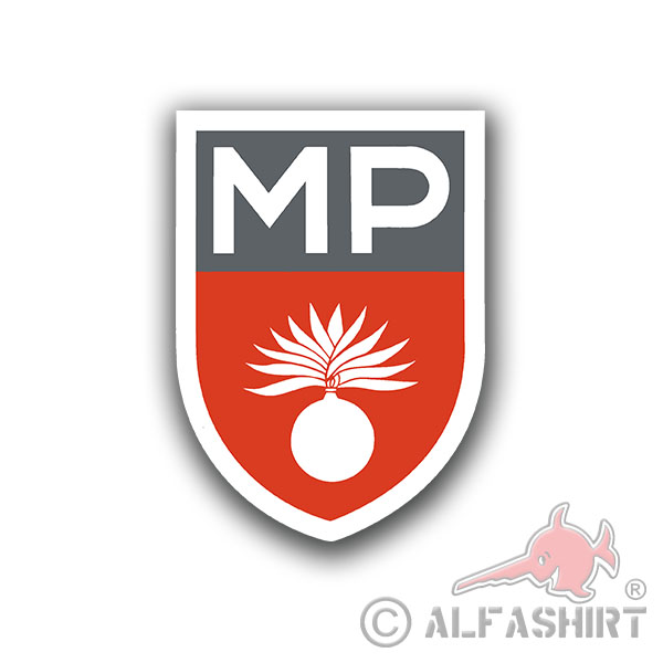 MP Belgian Army Crest Military Police Armée Belgian Belgian 25x18cm # A4430
