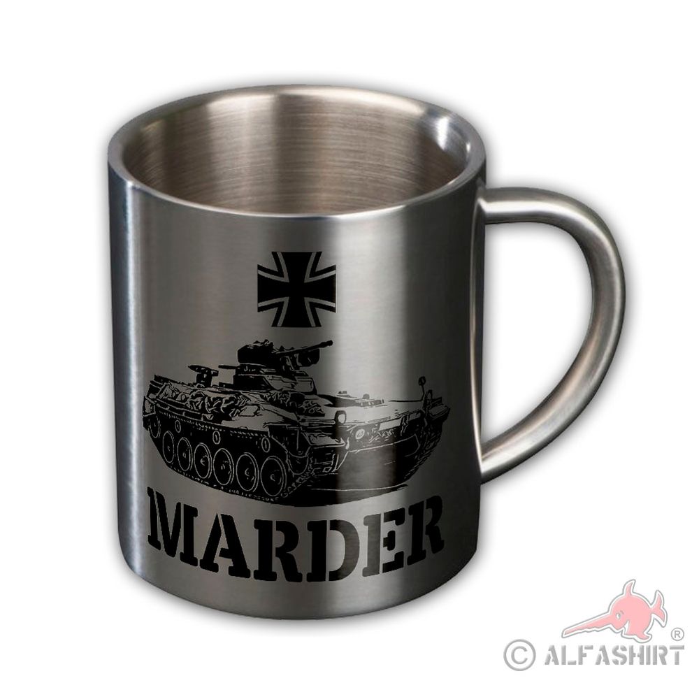 Metall-Tasse SPz Marder Schützenpanzer Panzergrenadier Bundeswehr Becher #5493