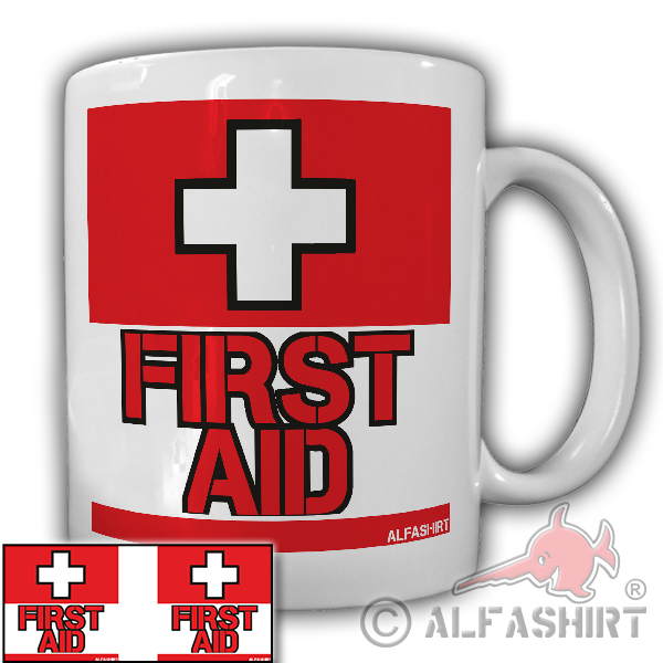 First Aid Not Hilfe Erstehilfe Notarzt Krankenpflege Doctor -Tasse #25908