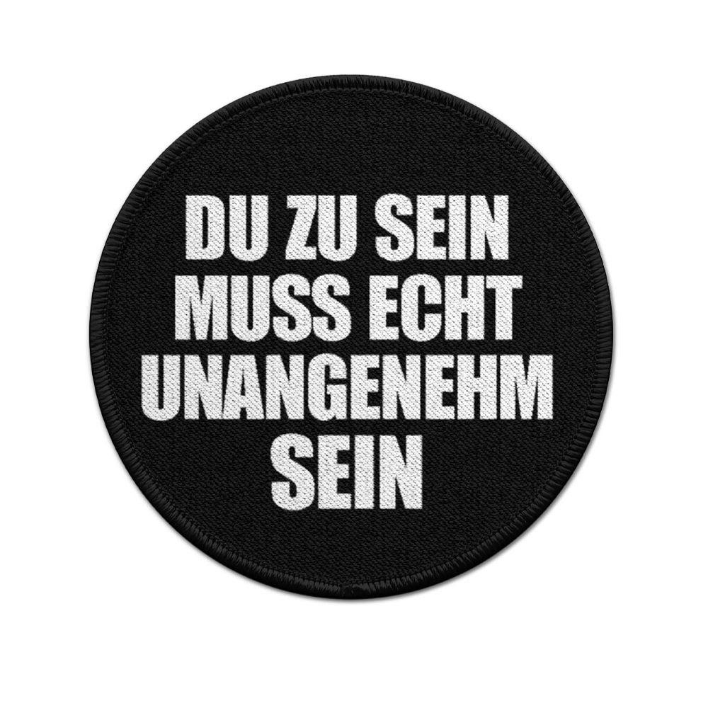 ISSO 9cm Patch Bei dem was du isst Fun Humor Lustig Statement. #43937