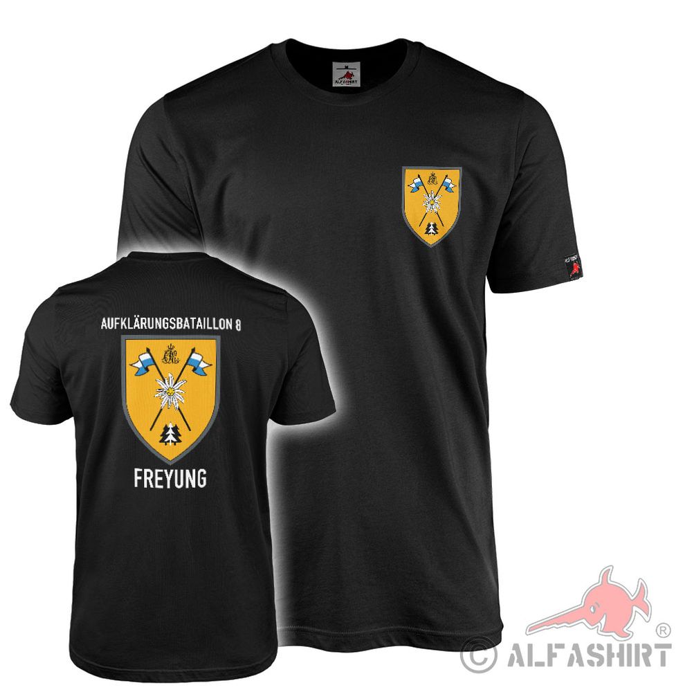 Wappen Verband Freyung AufklBtl 8 Heeresaufklärungstruppe HAufklTr TShirt #44164