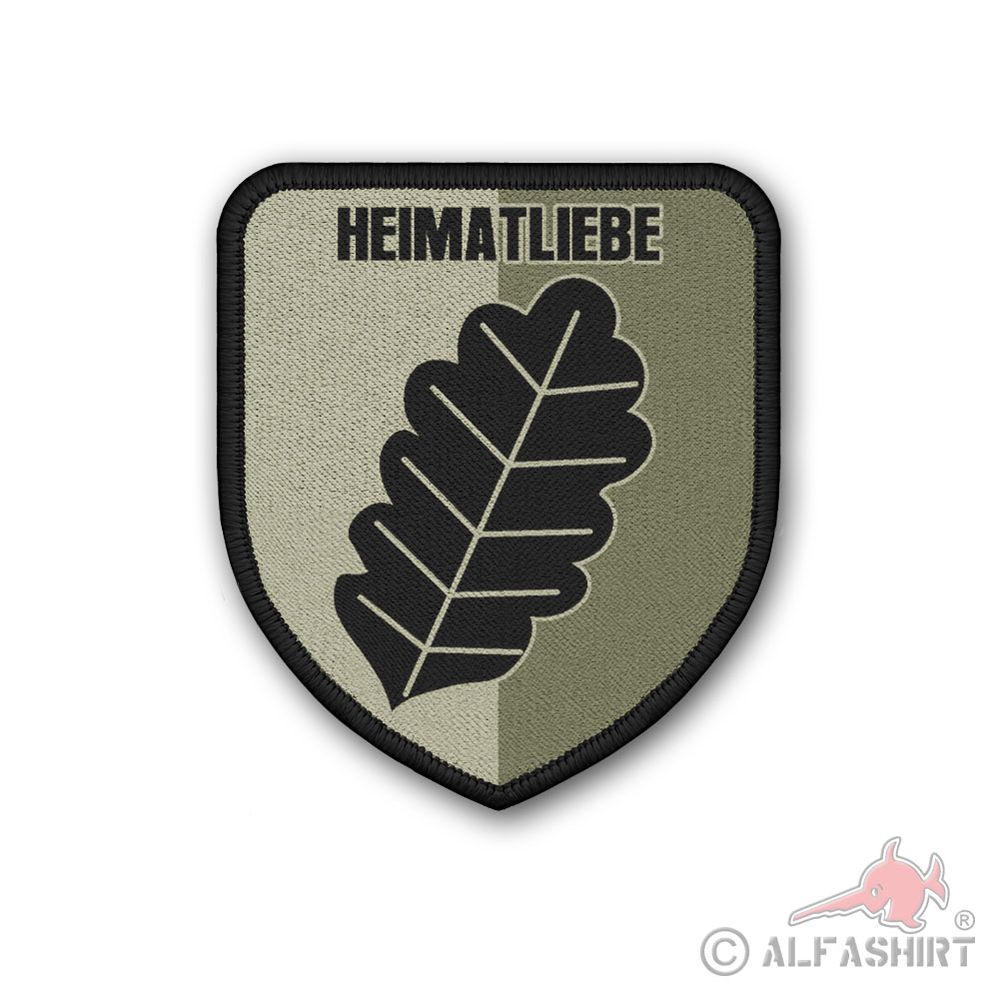 Patch Heimatliebe  Patriot Uniform Eichenblatt Laub Tarn Aufnäher #38347