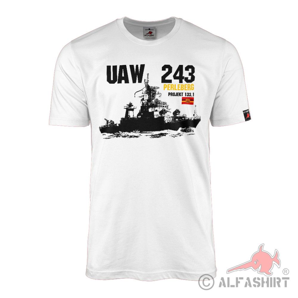 T-Shirt UAW 243 Perleberg Projekt 133 DDR NVA Schifffahrt Schiff #42565