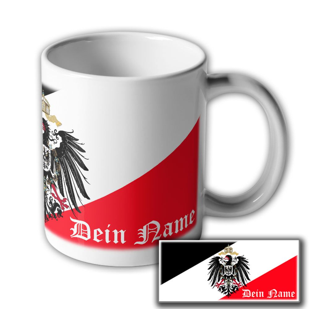 Tasse Deutsches Kaiserreich personalisierbar #34075