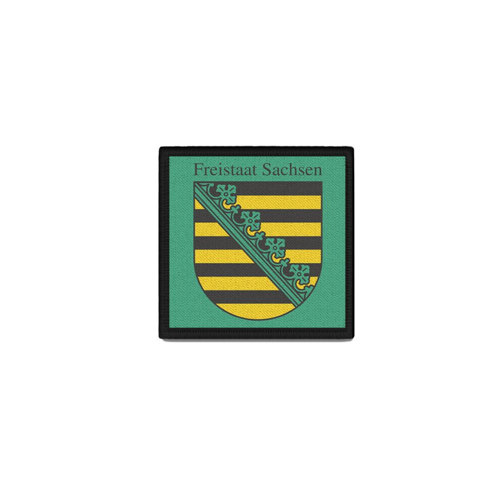 Patch Freistaat Sachsen Signet Symbol Rautenkranz Landeswappen #46058