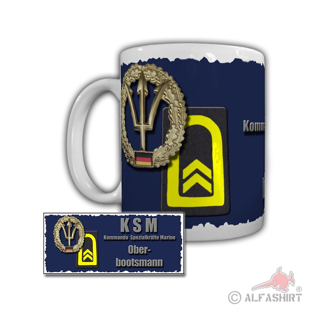 Tasse KSM Oberbootmann Marine Marineküstenstation Marienleuchte Bundeswehr#29281