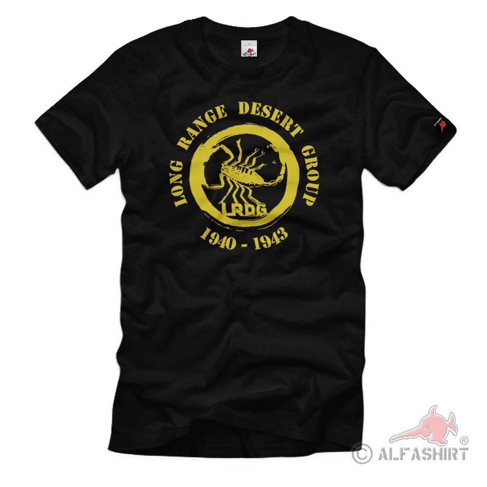Long Range Desert Group lrdg British Army Desert Badge Scorpion T-Shirt # 85