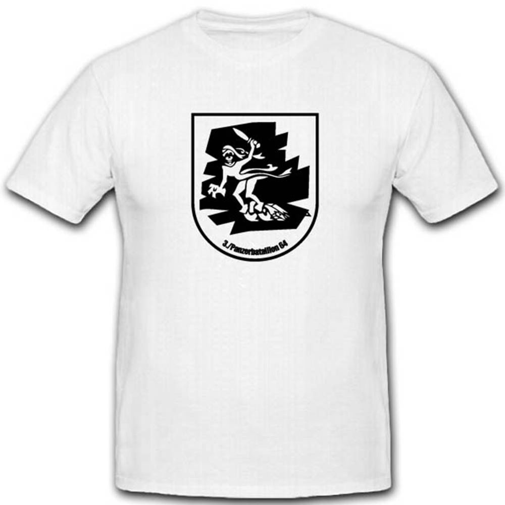 3 Pzbtl 64 Bundeswehr Geist Gespenst Wappen Abzeichen - T Shirt #3450