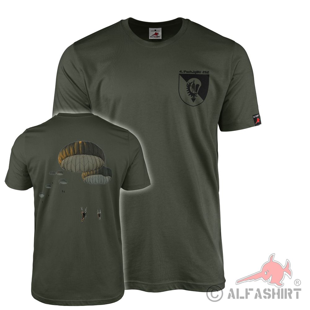 4 FschjgBtl 252 Parachutist Air Force Army Army Soldier T-Shirt #42238