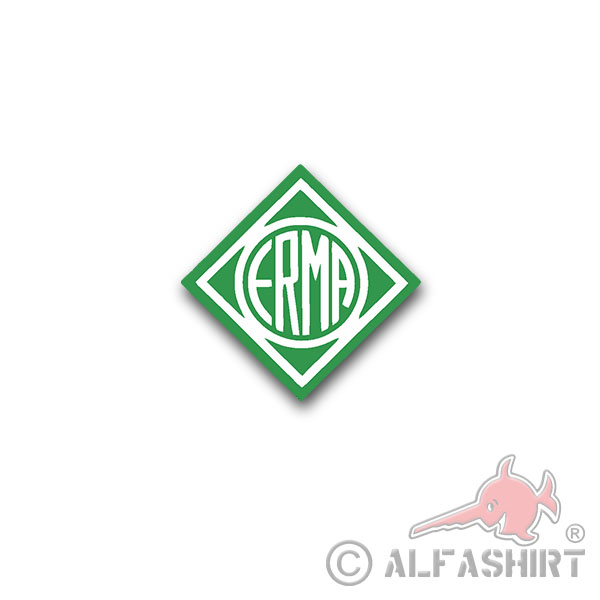 ERMA TYP2 Waffenfabrik Logo Erfurt MP40 Sticker Sticker 7x7 # A4288