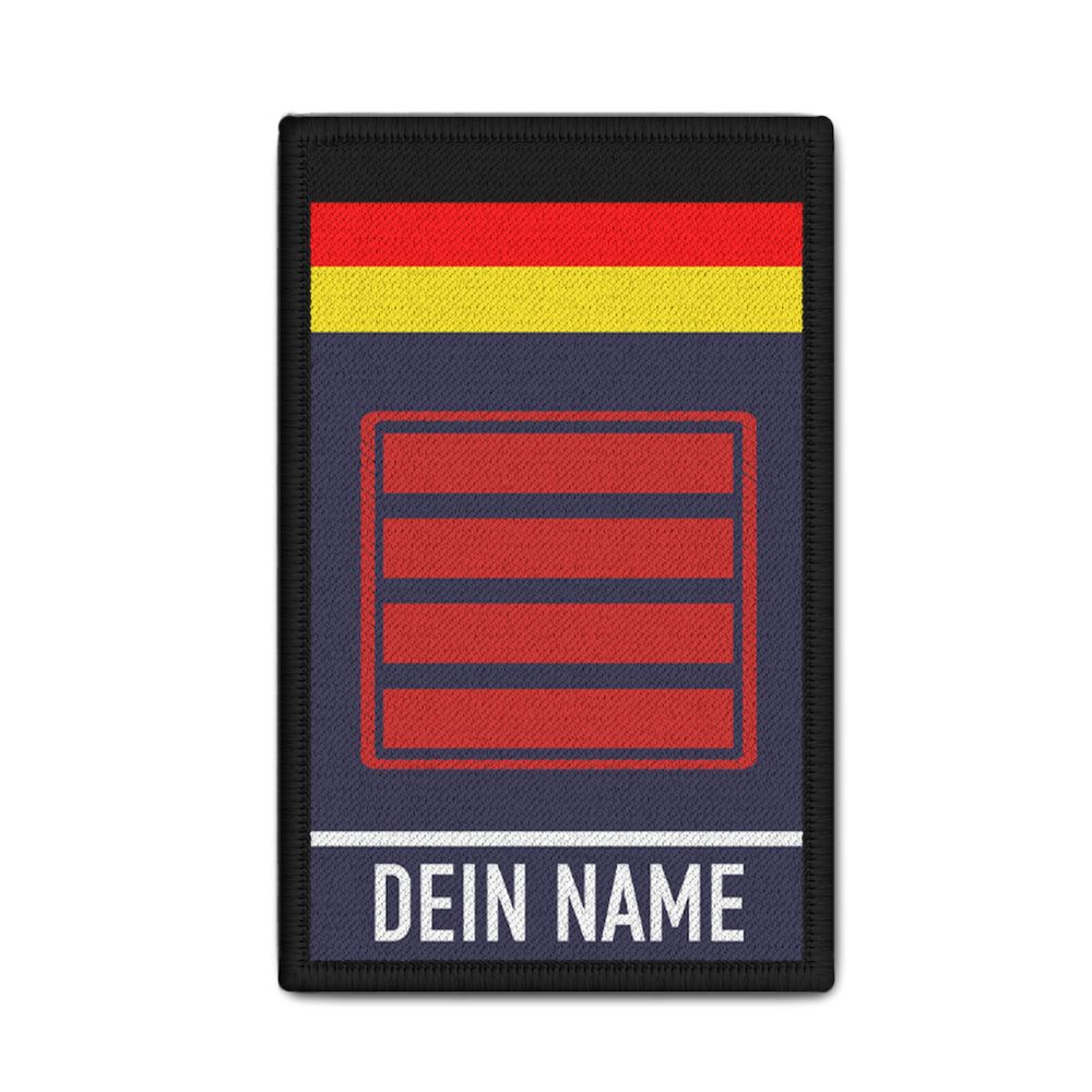 Rank Patch Bundeswehr Feuerwehr Personalisiert Dienstgrad  #39119