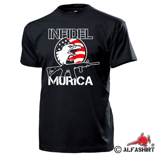 Infidel Murica AR15 USA Amerika Adler US Army Washington DC T Shirt #17161