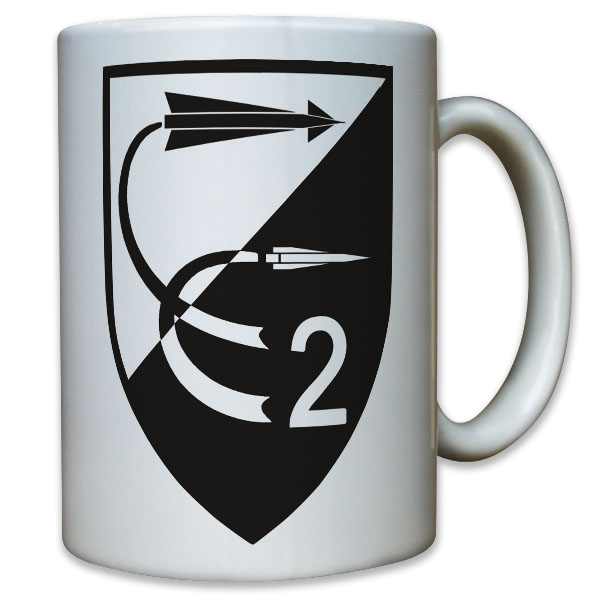 FlaRakRgt 2 Flugabwehrraketen Regiment Bundeswehr Bund Wappen - Tasse #11771