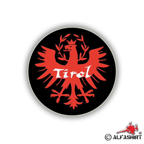 Sticker Tyrol Eagle Italy Coat of Arms Logo Trier 10cm A706