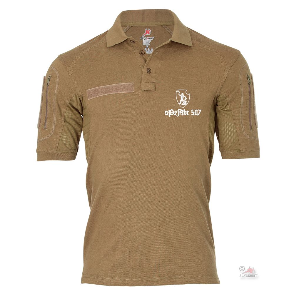 Tactical Poloshirt Alfa - sPzAbt 507 Schwere Panzerabteilung Panzer #19025