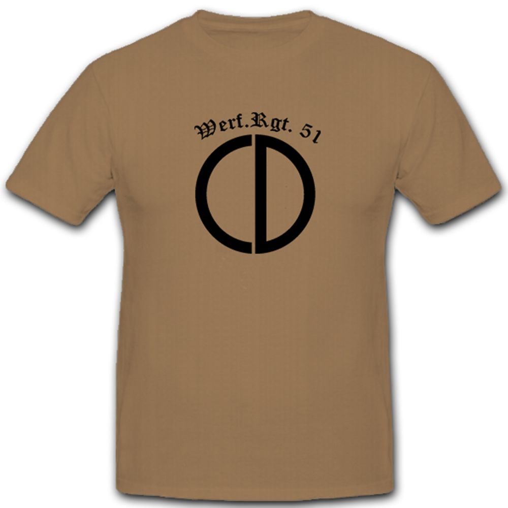 WerfRgt 51 Werfer Regiment Militär WK 2 Abzeichen - T Shirt #5307