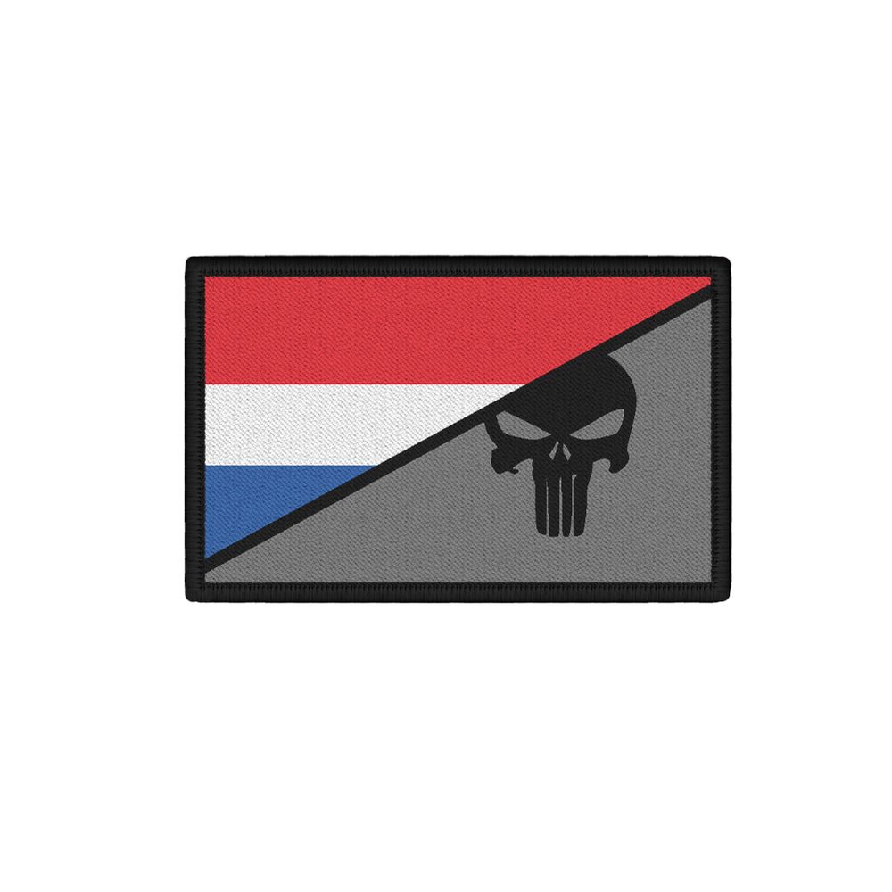 Niederlande Skull Flagge Normal Infidel KFOR ISAF KSK Marechaussee Patch #27665