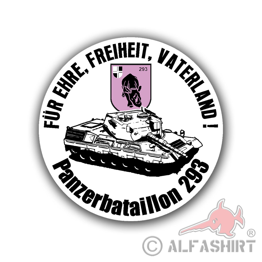 PzBtl 293 akM Leo 1A4 Bundeswehr Kameradschaft Panzer Bataillon 10cm #A5395