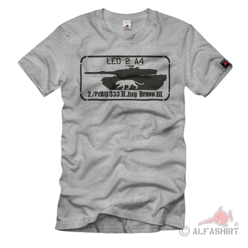 2 PzBtl 333 Leopards 2A4 2 Zug Zwei Bravo Drei Leopard Panzer T Shirt # 38488