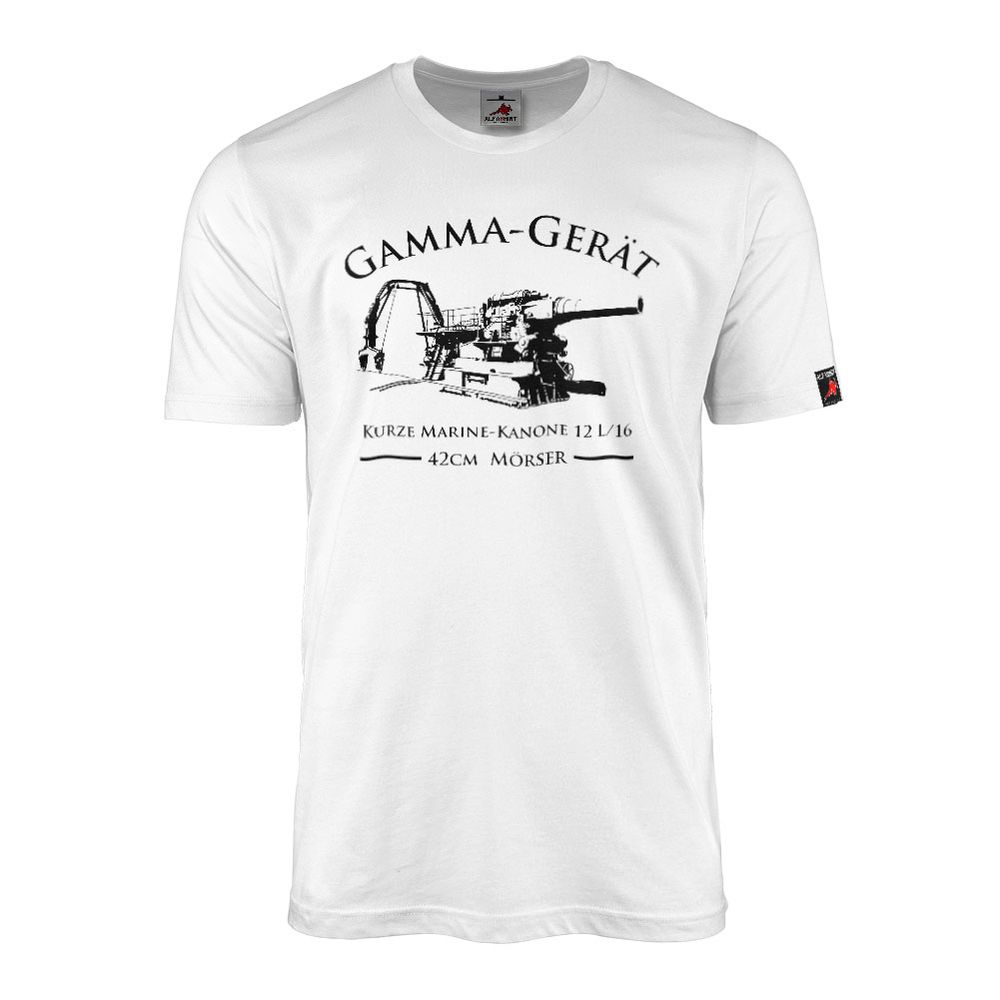 Gamma Device Mortar Short Marine Cannon 12 L-16 Gun -Army T-Shirt#40003
