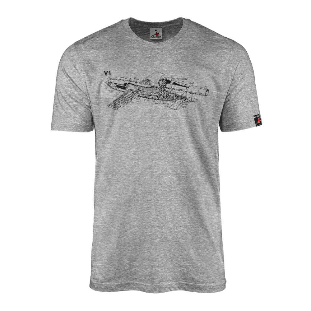 V1 Rakete V Waffe Wunderwaffe England London Bauplan - T Shirt #18619