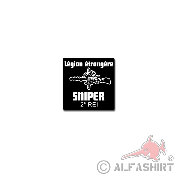 SNIPER Légion étrangère 2REI Aufkleber Sticker Fremdenlegion 7x7cm#A4198