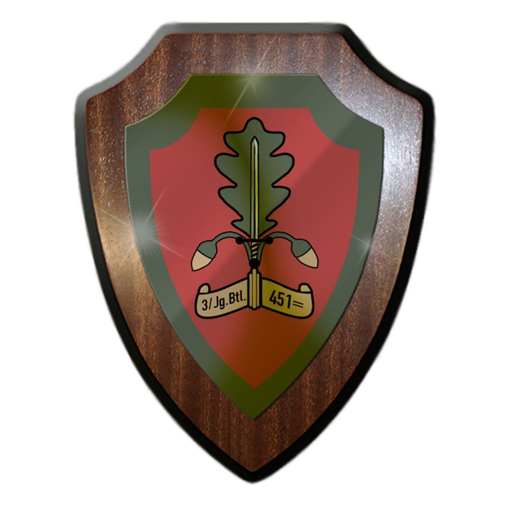 Wappenschild 3 JgBtl 451 Unna Jäger Bataillon Jägertruppe Bundeswehr #32231