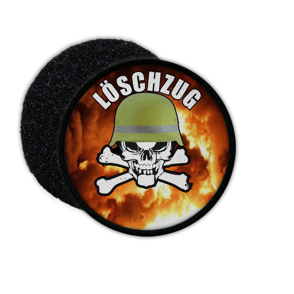 Patch Feuerwehr Löschzug Feuerwehrmann Helm Moral Skull Feuer #21389