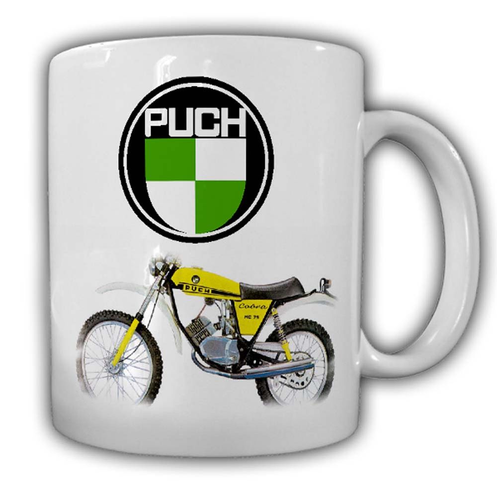 Tasse Puch MC 75 Cobra Motorradbekleidung Motorradzubehör Kaffeebecher  #24146