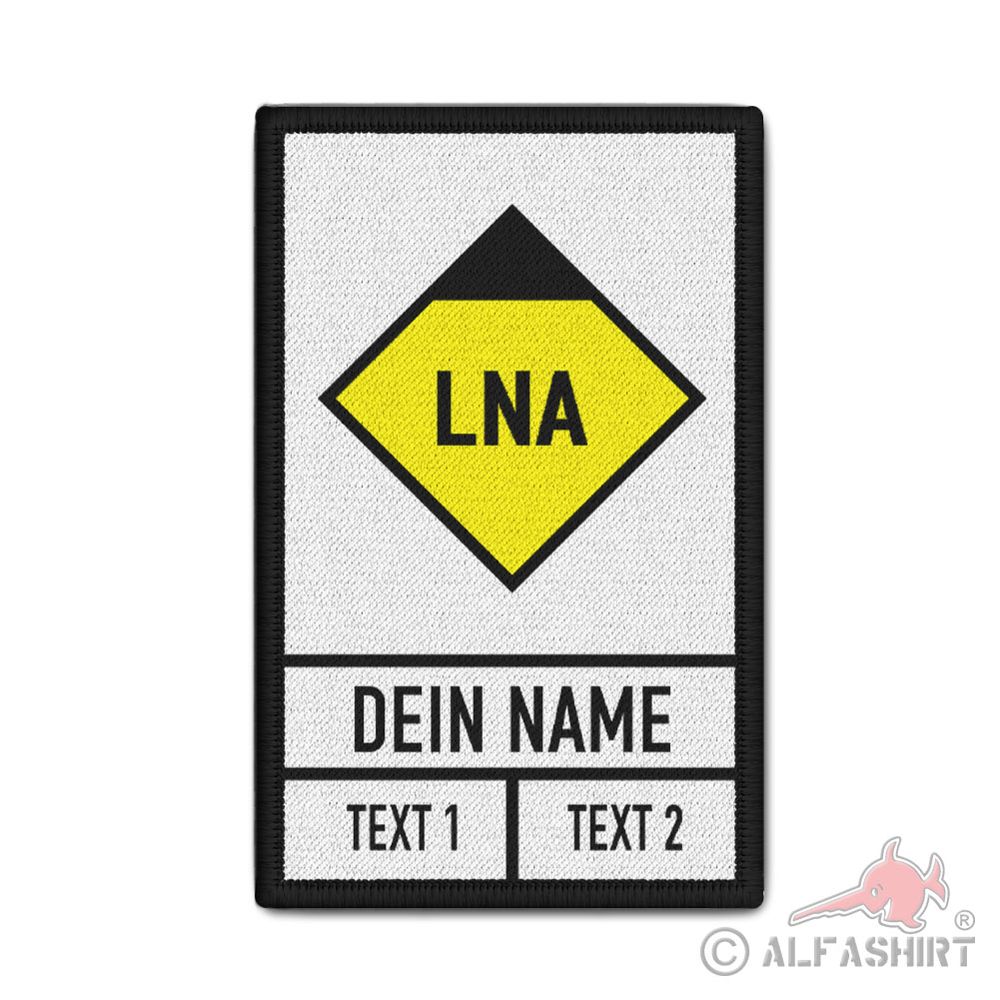 Patch Leitender Notarzt Personalisiert LNA Feuerwehr Rettungswache Dienst #40688