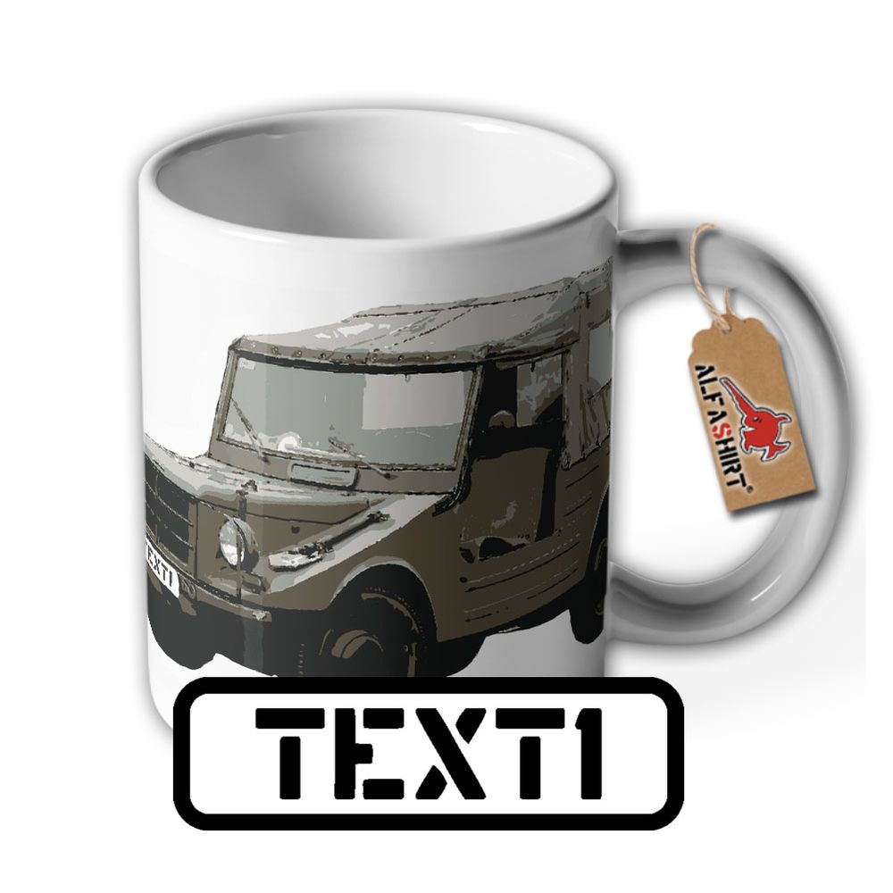 PERSONALISIERT Munga Tasse KFZ BW Bundeswehr 4x4 Geländewagen #37469
