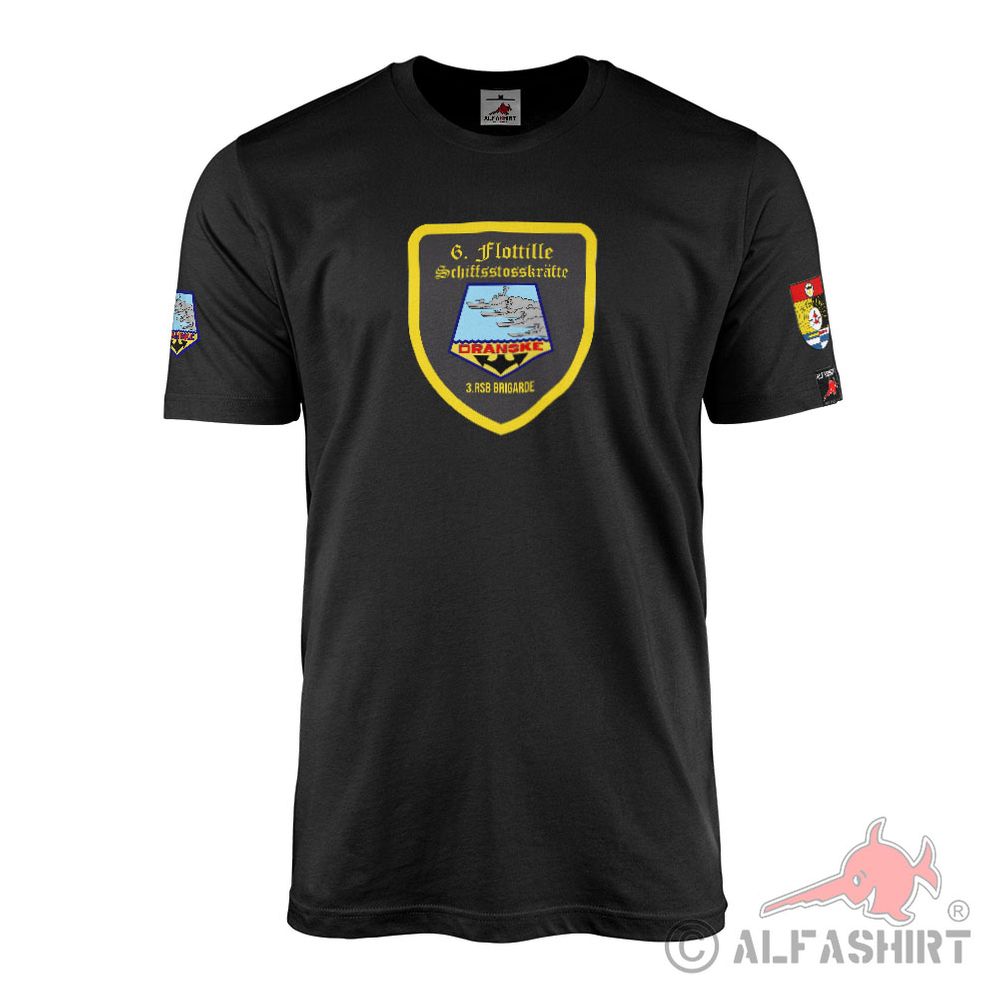T-Shirt 6 Flottille Dranske NVA Nationale Volksarmee Torpedo Schnellboot #43721