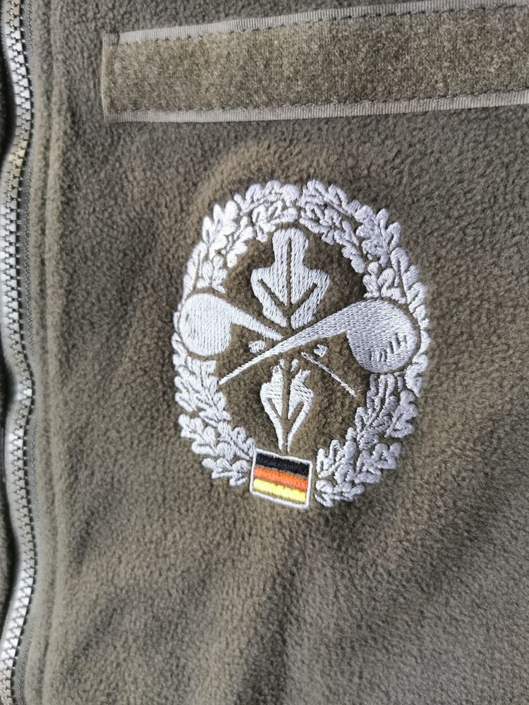 Combat Fleecejacke GESTICKT  ABC Abwehr Kompanie Bataillon Barett-GRATIS NAME #30498