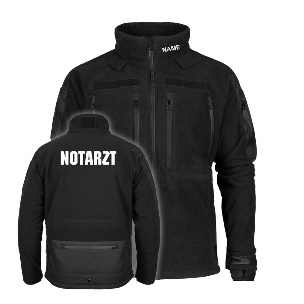 Premium Tactical Fleece Jacket, Embroidered, Emergency Physician, Doctor, Paramedic, Emergency Services #47326