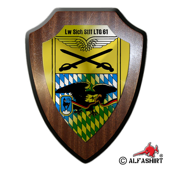 Wappenschild Sicherungsstaffel LTG 61 Luftwaffe Abzeichen Penzing Flieger #15158