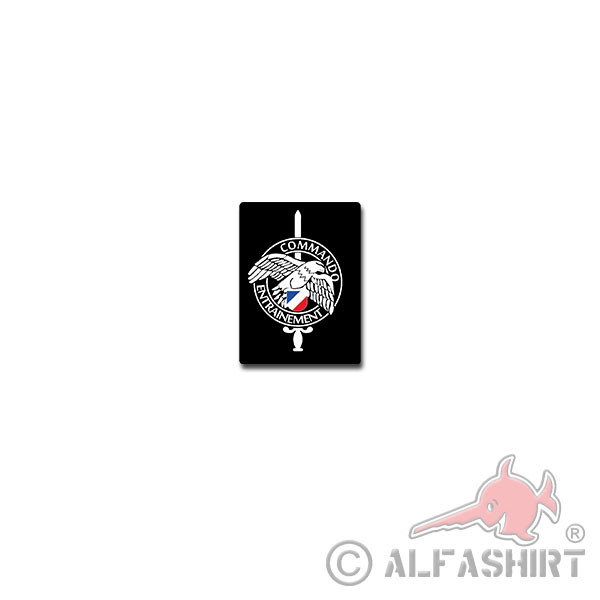 Abzeichen Commando Entrainement Aufkleber Sticker Französischer 7x10cm#A3759