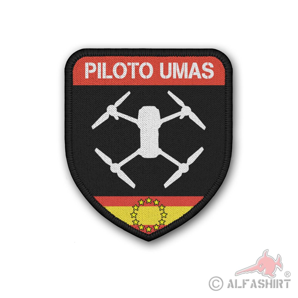 Patch Spain Drone Pilot Drone Camera Patch Europe EU 75 x 65 mm #43687