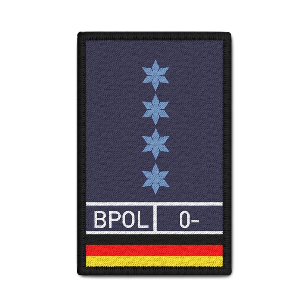 Polizeihauptmeister PHM PHMin  Dienstpatch Bundespolizei 9,8x6cm #31395